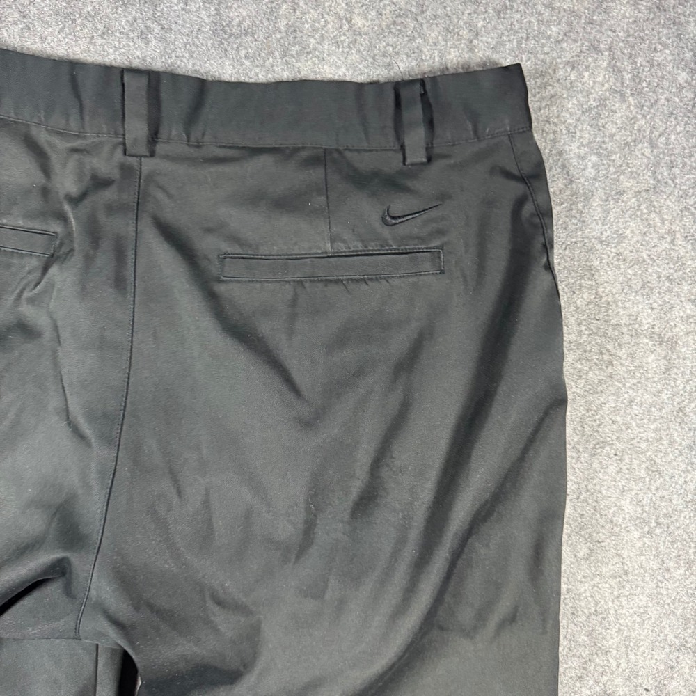 Nike Golf Tour Performance Dri-FIT Pants Mens 34x30 Black Flat Front Chino - Picture 5 of 9